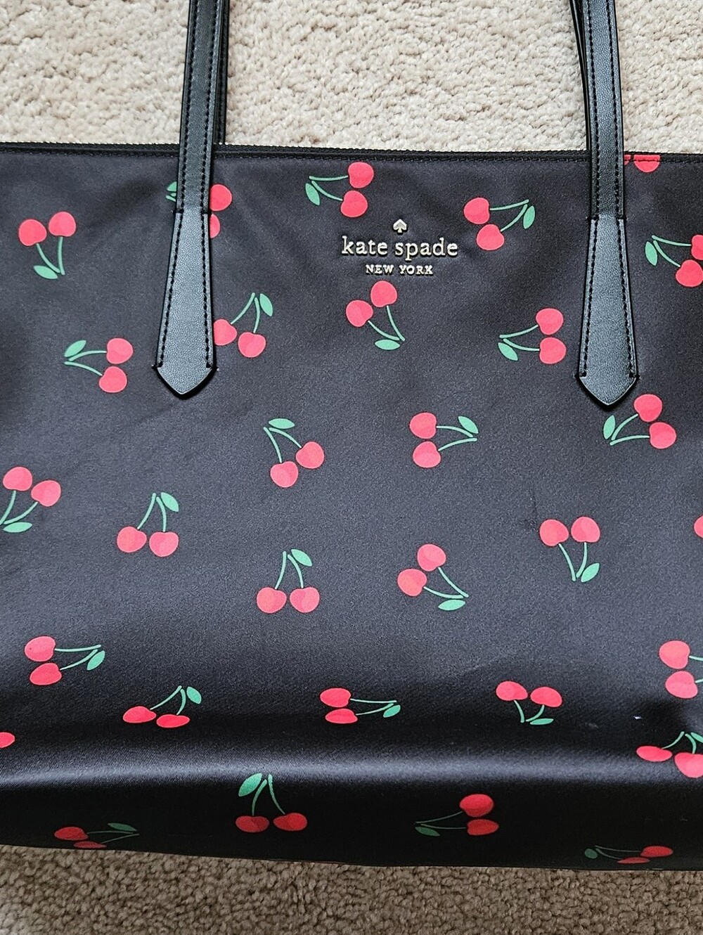 Kate Spade Mel Packable Nylon Tote Cherry - Picture 9 of 13